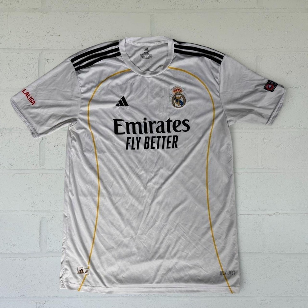 Adidas Real Madrid Bellingham 5 Jersey White XXL Soccer Home Kit Blokecore